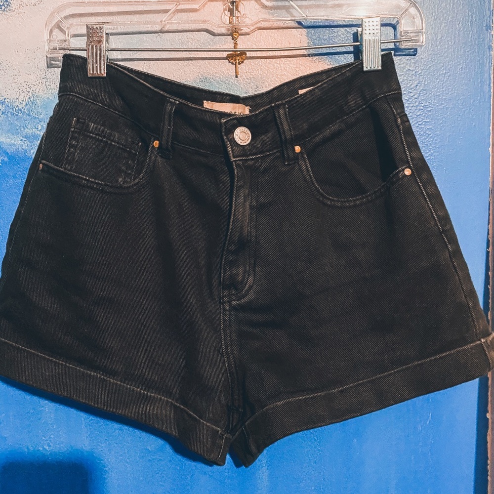 High waisted mom shorts